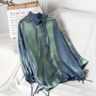 Iridescent Shirt Bluish Green - One Size