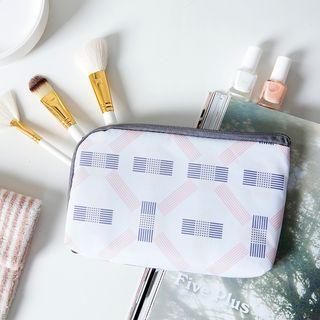 Printed Zip Pouch As Figure Shown - One Size