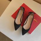 Bow-trim Sling-back Flats