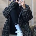 Faux Shearling Leopard Jacket As Figure - One Size