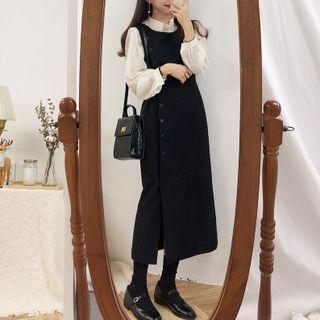 Chiffon Blouse / Midi Overall Dress