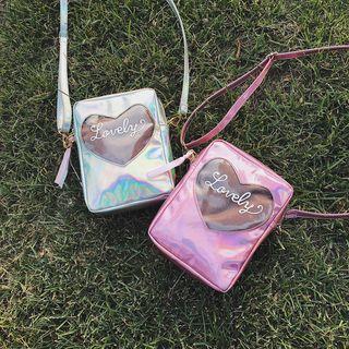 Heart Lettering Laser Crossbody Bag