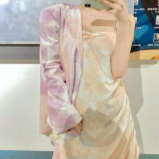Tie-dye Loose-fit Blazer / Sleeveless Dress