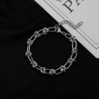 Chunky Chain Alloy Bracelet My30570 - Silver - One Size