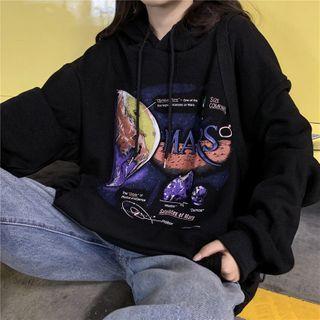 Space Print Hoodie