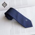 Embroidered Chinese Characters Neck Tie