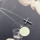 Rhinestone-cross Chain Necklace