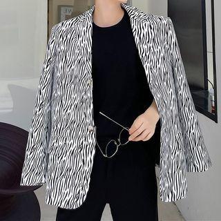 Zebra Pattern Blazer