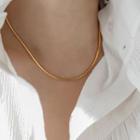 Alloy Necklace Necklace - Square - Gold - One Size