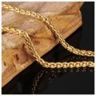 Gold Stainless Steel Chain Necklace