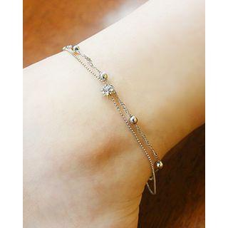 Ball-charm Double-strand Chain Anklet