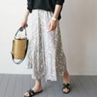 Paisley Printed Band-waist Wide-leg Pants