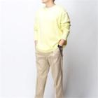 Roundneck Cotton Knit Pullover