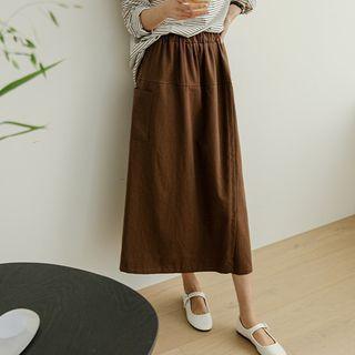 Patch-pocket Wrap Culottes