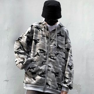 Camouflage Zip-up Hoodie