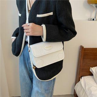 Embossing Pu Leather Crossbody Bag