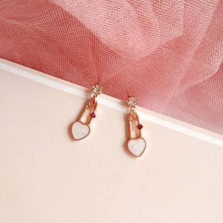 Pin Shape Ear Stud / Clip-on Earring