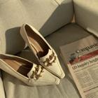 Horse-bit Spool-heel Pumps