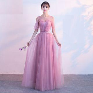 Mesh A-line Evening Gown (various Designs)