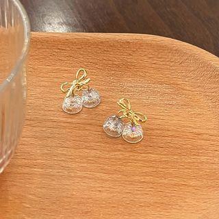 Bow Bell Fringed Earring 1 Pair - Gold - One Size