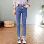 Medium-rise Straight-cut Jeans