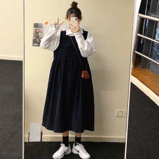 Plain Shirt / Jumper Midi Dress