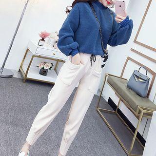 Set:plush Top + Simple Pants