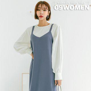 Plus Size Keyhole-back Blouse
