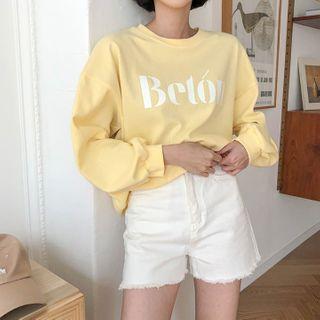 Colored Letter-printed Sweatshirt