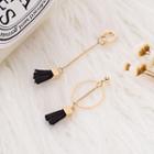 Non-matching Fringed Dangle Earring