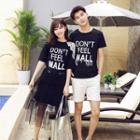 Couple Short-sleeve T-shirt / Shorts / Set: Short-sleeve T-shirt Dress + Midi Skirt