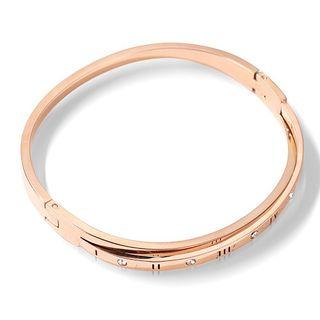Stainless Steel Roman Numeral Bangle Roman Numeral Bangle - One Size