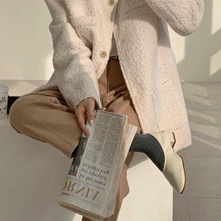 Round-neck Boucl  Jacket