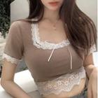 Halter Henley Mini Dress Coffee - One Size