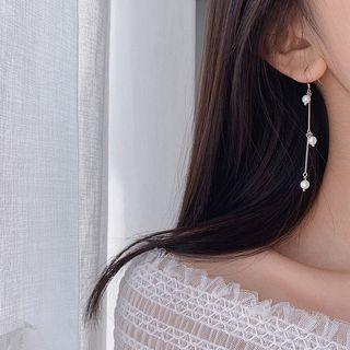 Faux Pearl Dangle Earring S925 Silver - As Shown In Figure - One Size