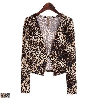 Leopard-print Cardigan