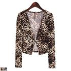 Leopard-print Cardigan