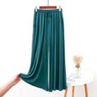 Plain Wide-leg Sleep Pants