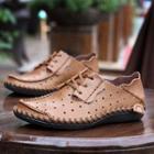 Genuine Leather Stitched Casual Shoes