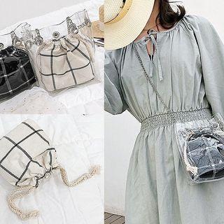 Pvc Shoulder Bag & Check Pouch