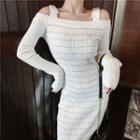 Long-sleeve Slim-fit Knit Dress