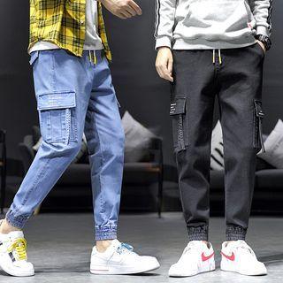 Straight Leg Jogger Cargo Jeans