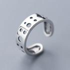 925 Sterling Silver Cut Out Open Ring S925 Silver - Ring - Silver - One Size