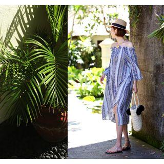 Off-shoulder Pattern Dress