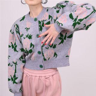 Floral Oversize Cardigan