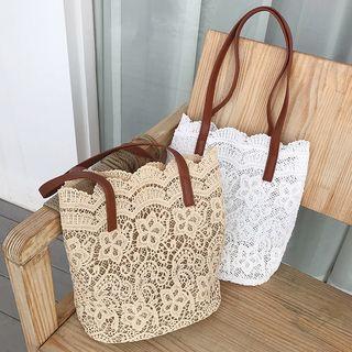 Lace Shoulder Tote