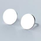 Disc Sterling Silver Earring 1 Pair - Silver - One Size