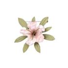 Elegant And Fashion Enamel Pink Flower Imitation Pearl Brooch Silver - One Size