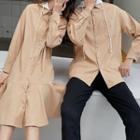 Couple Matching Long-sleeve Hooded Shirt / Dress