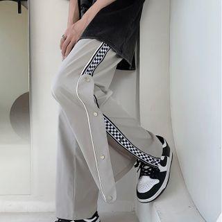 Check Print Sweatpants